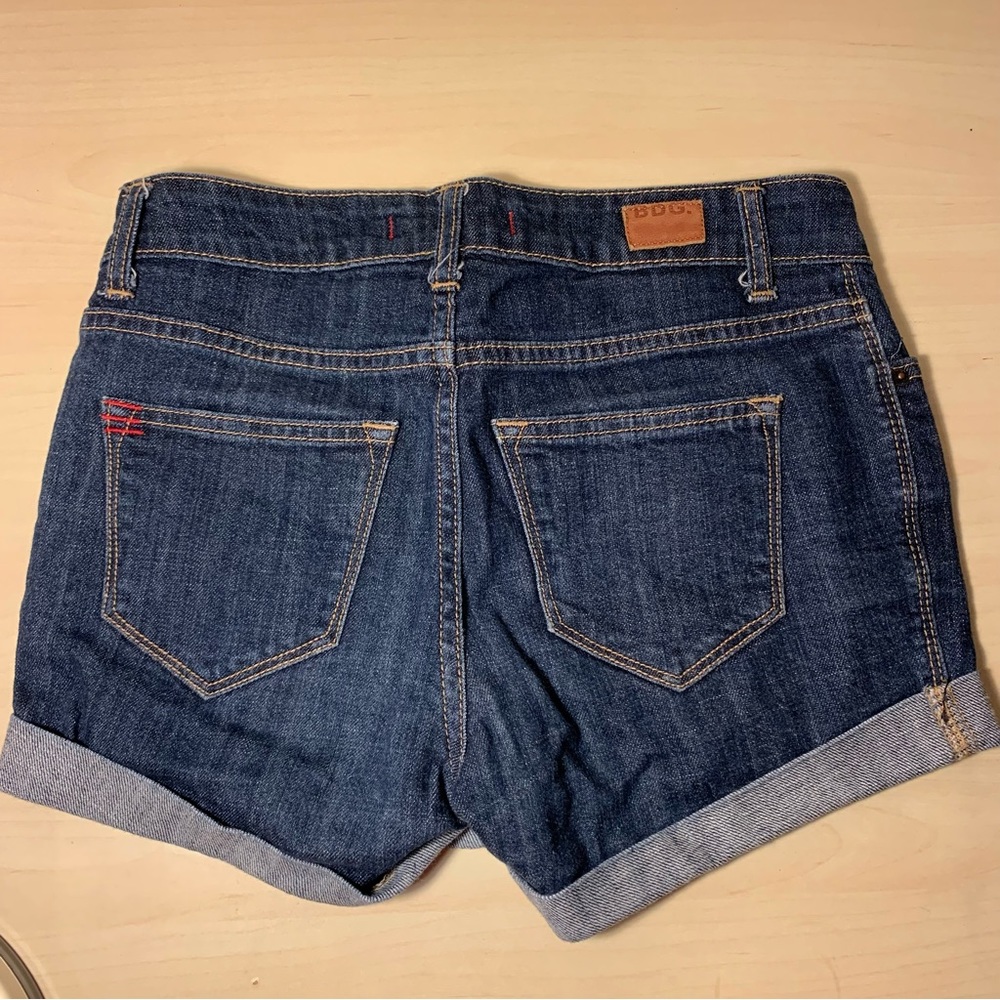 BDG mid rise shortie short denim cuffed shorts 26 - Picture 3 of 6